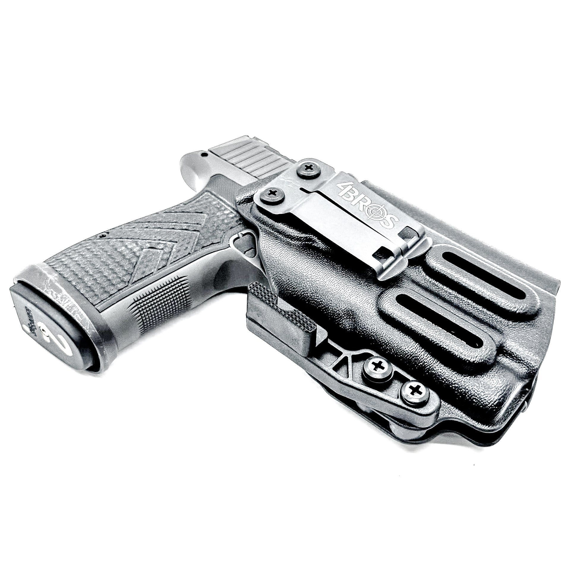 Inside Waistband IWB holster for Sig P365-AXG Legion with FOXTROT2R. Red dot ready, Enigma compatible, Gen 1 & Gen 2 specific. Made in USA.