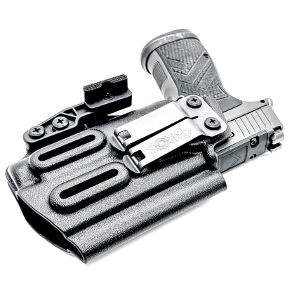 Inside Waistband IWB holster for Sig P365-AXG Legion with FOXTROT2R. Red dot ready, Enigma compatible, Gen 1 & Gen 2 specific. Made in USA.