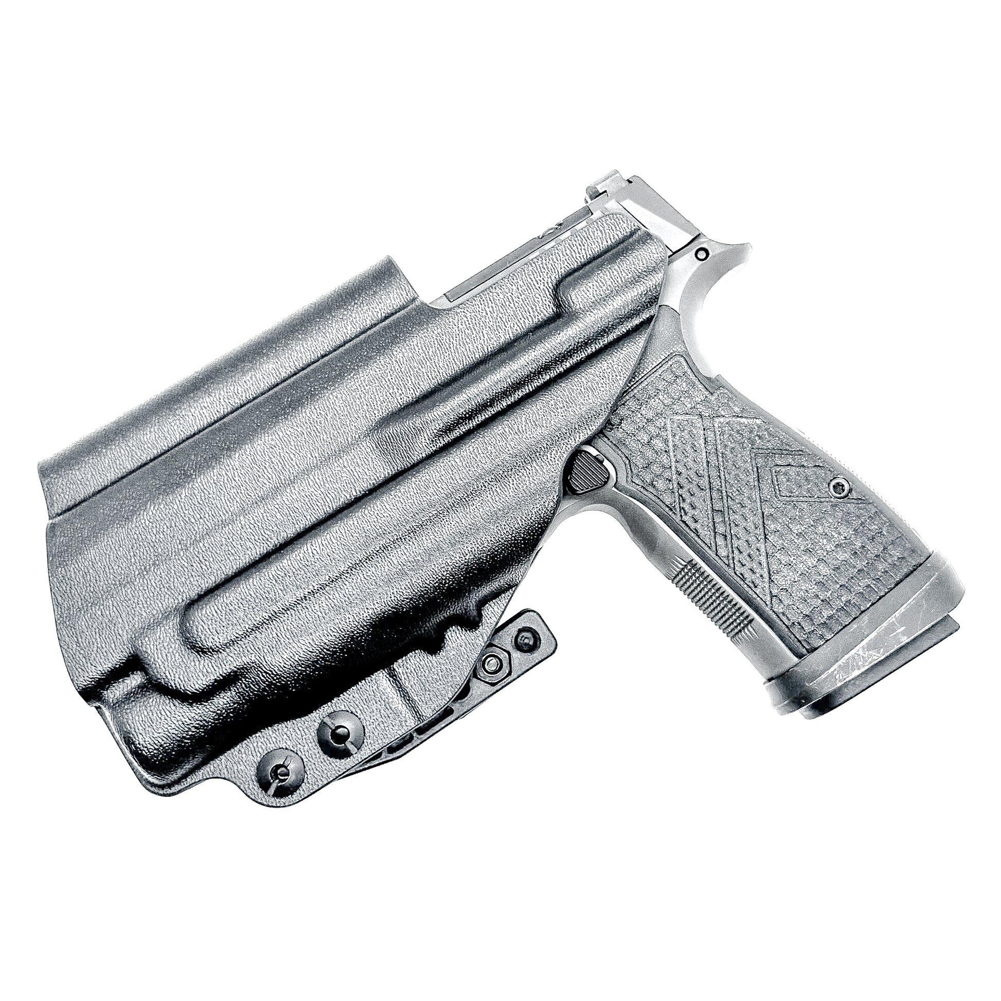 Inside Waistband IWB holster for Sig P365-AXG Legion with FOXTROT2R. Red dot ready, Enigma compatible, Gen 1 & Gen 2 specific. Made in USA.