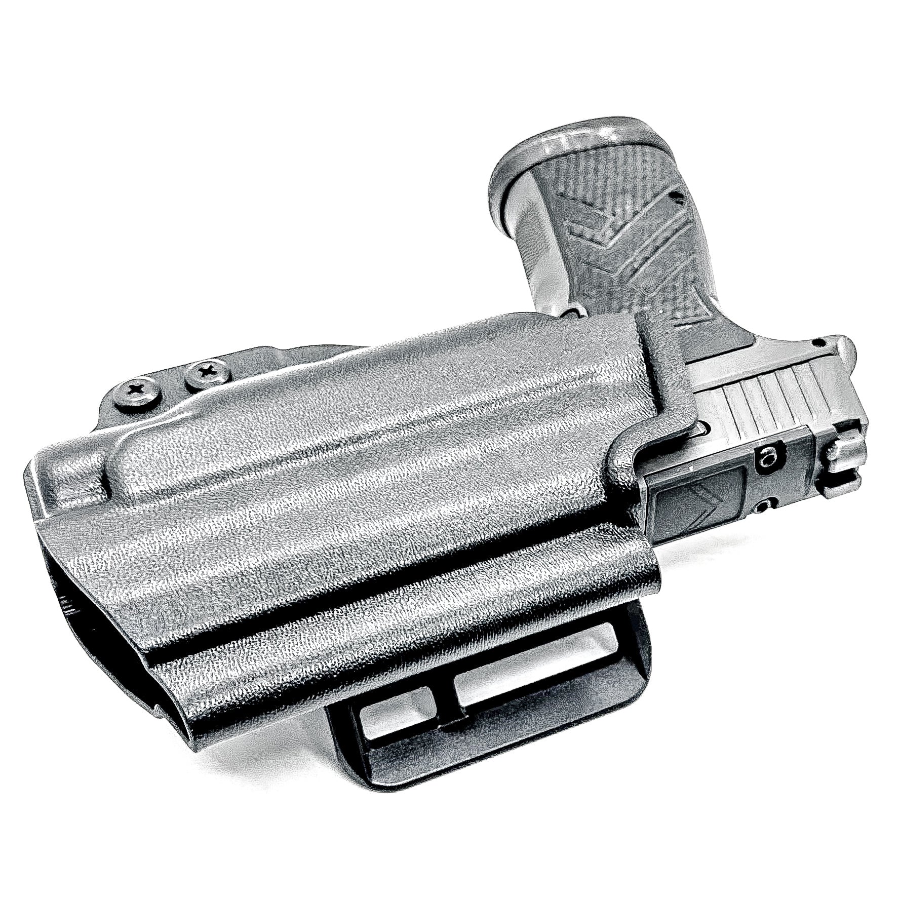Precision Outside Waistband OWB holster for SIG P365-AXG Legion with FOXTROT2R. Adjustable retention, optics-ready, threaded barrel compatible. Made in the USA.