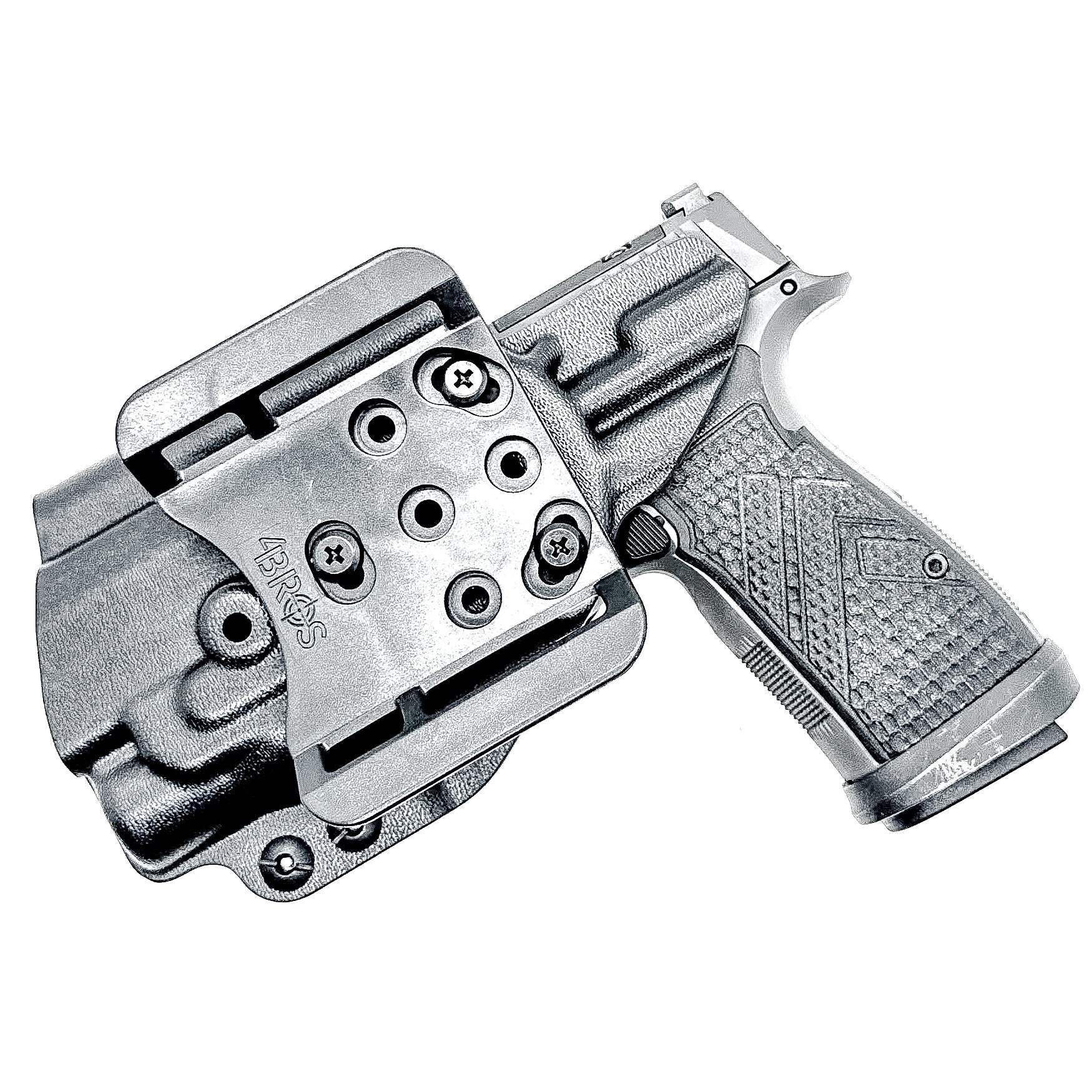 Precision Outside Waistband OWB holster for SIG P365-AXG Legion with FOXTROT2R. Adjustable retention, optics-ready, threaded barrel compatible. Made in the USA.