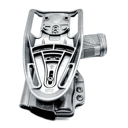 Sig Sauer P365-AXG Legion and FOXTROT2R Outside Waistband (OWB) holster light-duty & competition holster, offering secure retention and precise fit