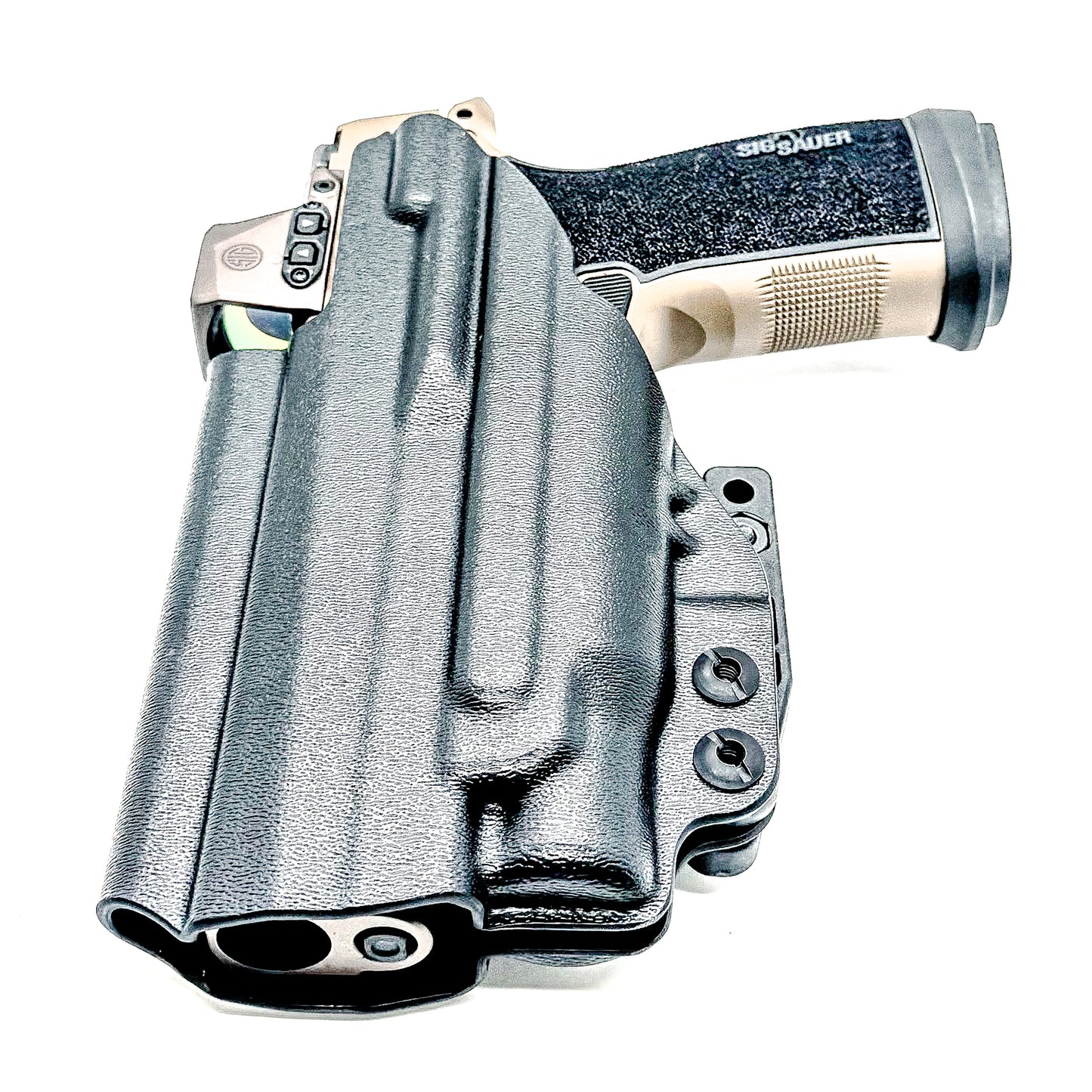 IWB holster for Sig Sauer P365-DH3 AXG with FOXTROT2R. Inside Waistband concealed carry holster with adjustable retention and reduced printing.