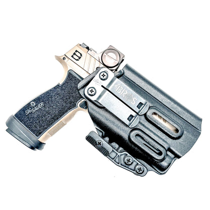 IWB holster for Sig Sauer P365-DH3 AXG with FOXTROT2R. Inside Waistband concealed carry holster with adjustable retention and reduced printing.
