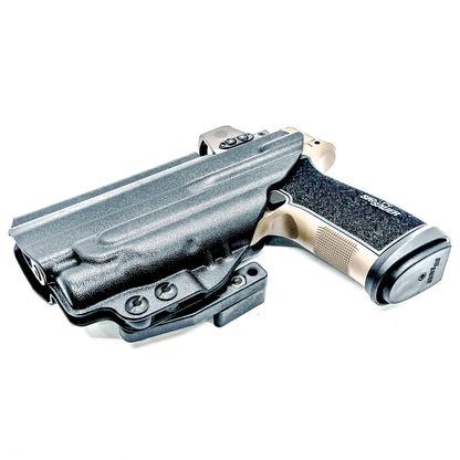 IWB holster for Sig Sauer P365-DH3 AXG with FOXTROT2R. Inside Waistband concealed carry holster with adjustable retention and reduced printing.