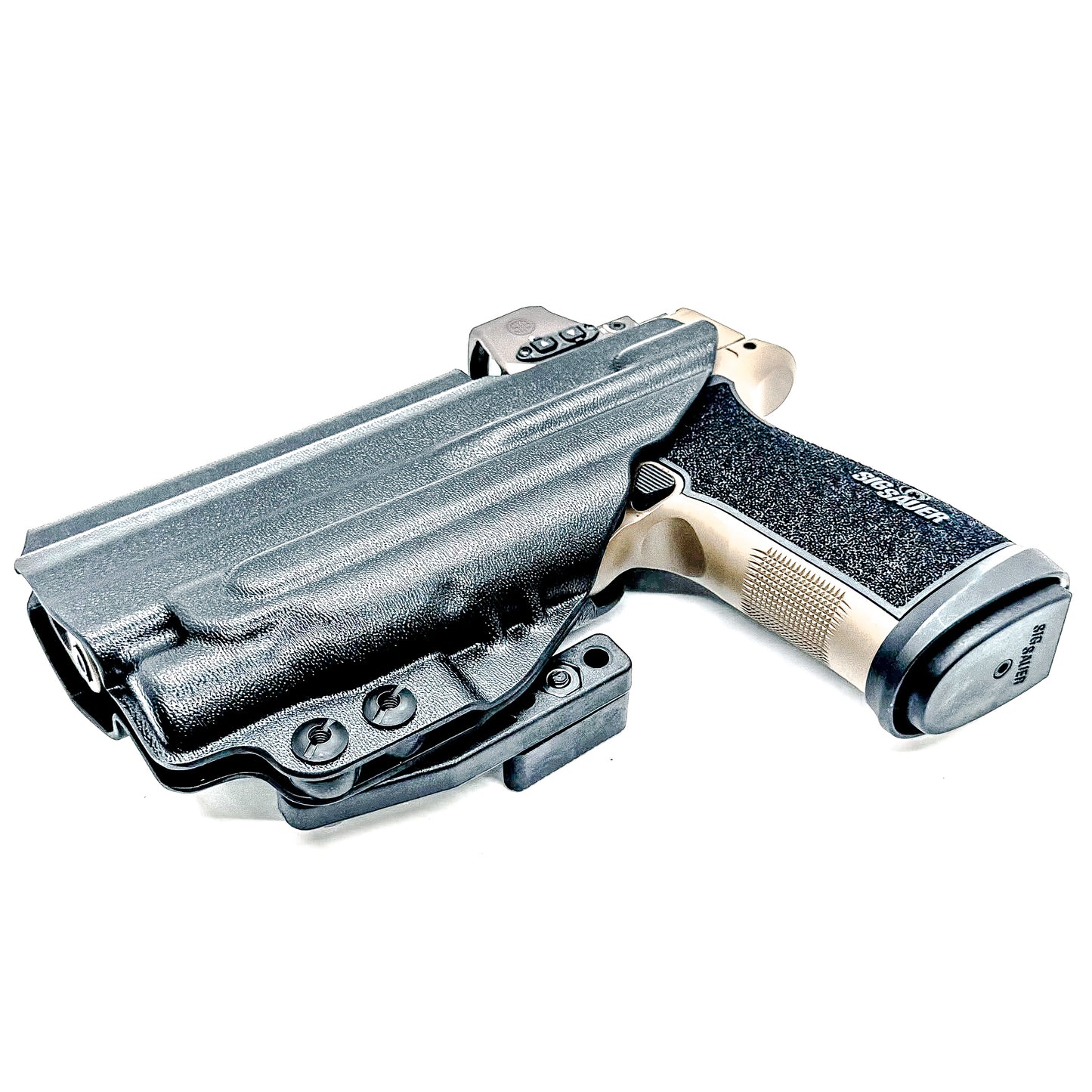 IWB holster for Sig Sauer P365-DH3 AXG with FOXTROT2R. Inside Waistband concealed carry holster with adjustable retention and reduced printing.