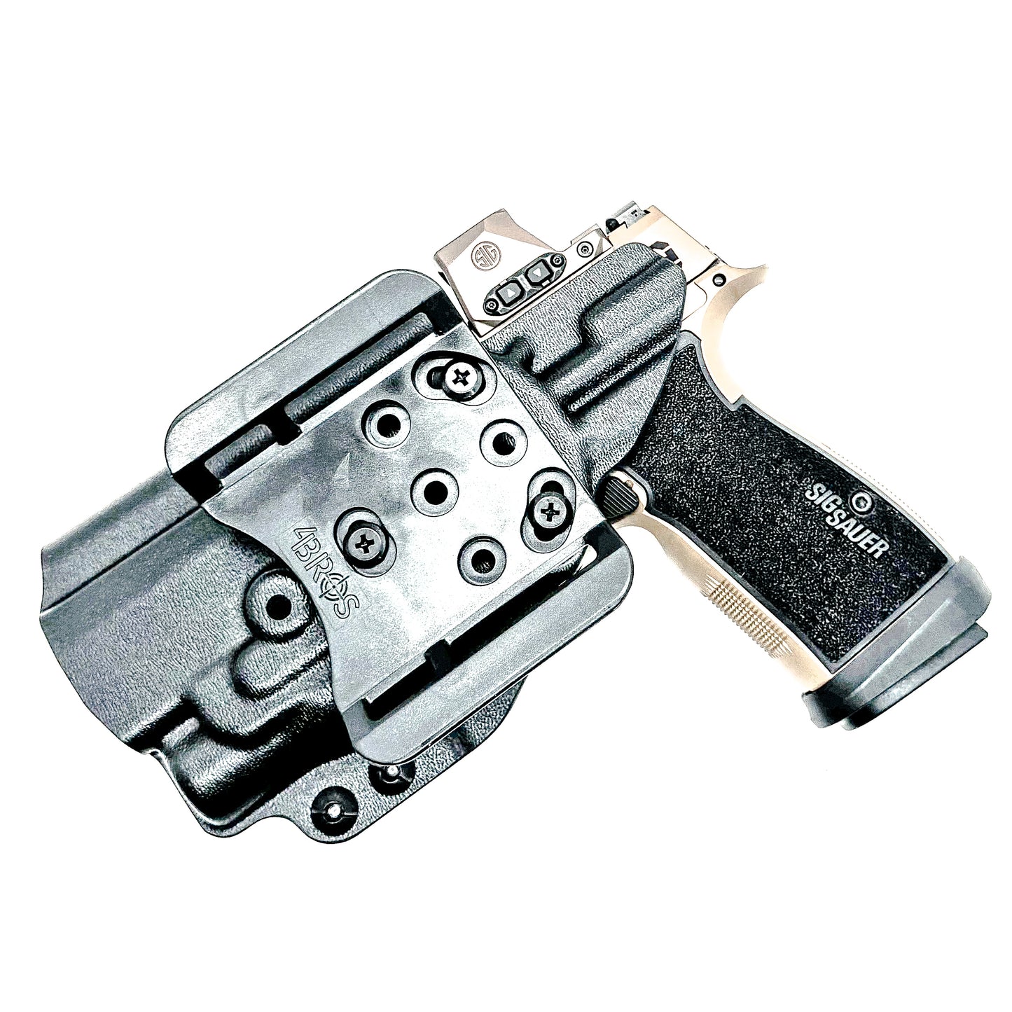 OWB holster for Sig Sauer P365-DH3 AXG with FOXTROT2R. Outside Waistband holster for range, training, and open carry with adjustable retention.