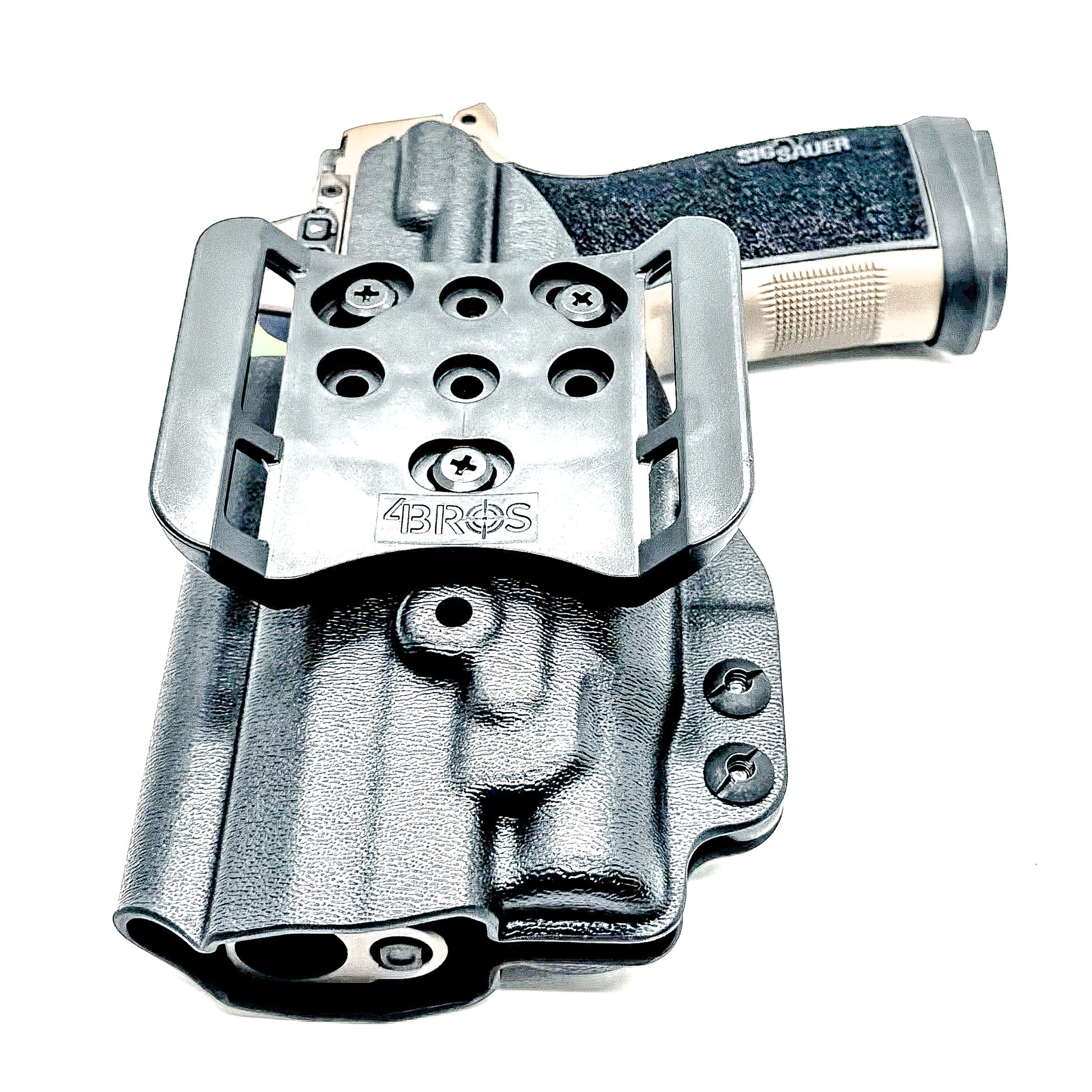 OWB holster for Sig Sauer P365-DH3 AXG with FOXTROT2R. Outside Waistband holster for range, training, and open carry with adjustable retention.