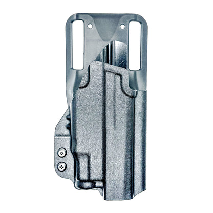 OWB holster for Sig Sauer P365-DH3 AXG with TLR-7 Sub. Outside Waistband light duty & competition holster with adjustable retention and optics support.