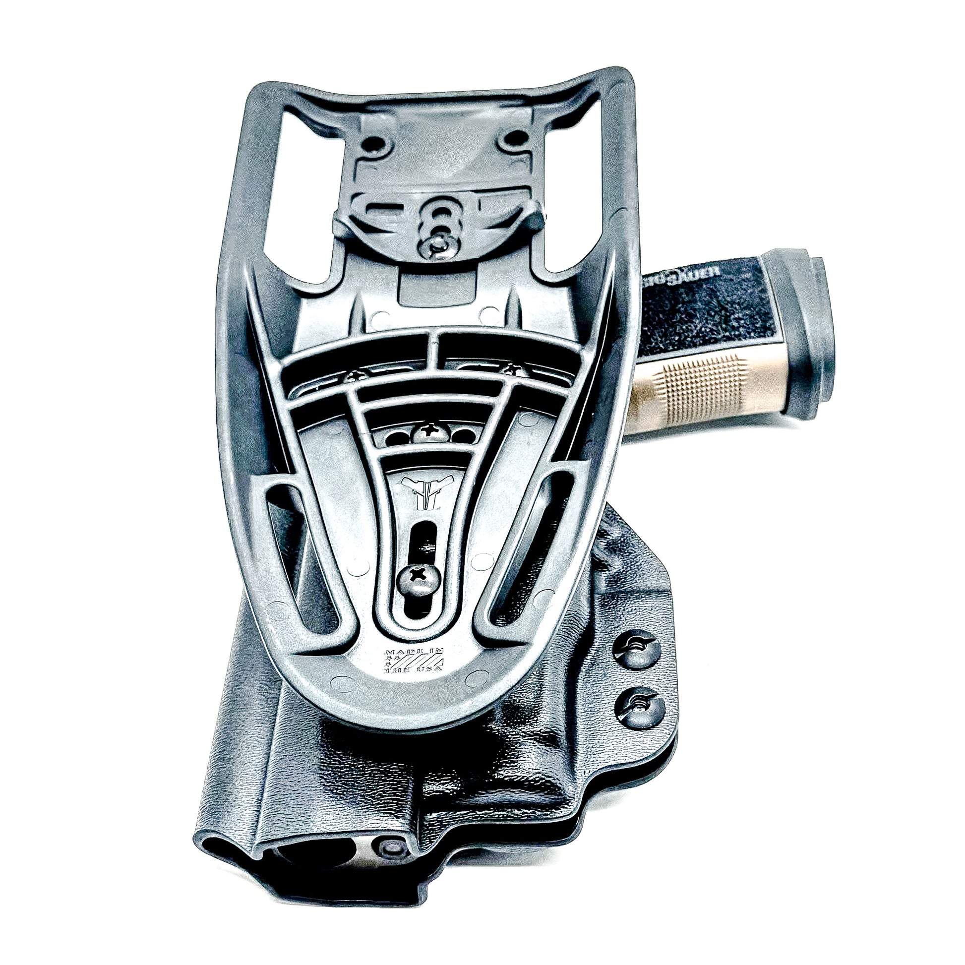 OWB holster for Sig Sauer P365-DH3 AXG with TLR-7 Sub. Outside Waistband light duty & competition holster with adjustable retention and optics support.