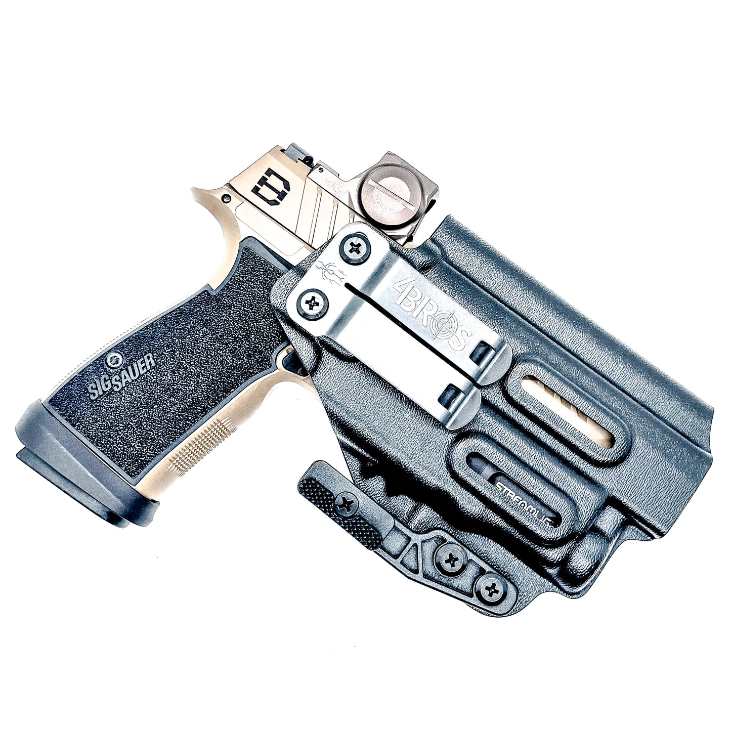 IWB holster for Sig Sauer P365-DH3 AXG with TLR-7 Sub. Inside Waistband concealed carry holster with adjustable retention and reduced printing.