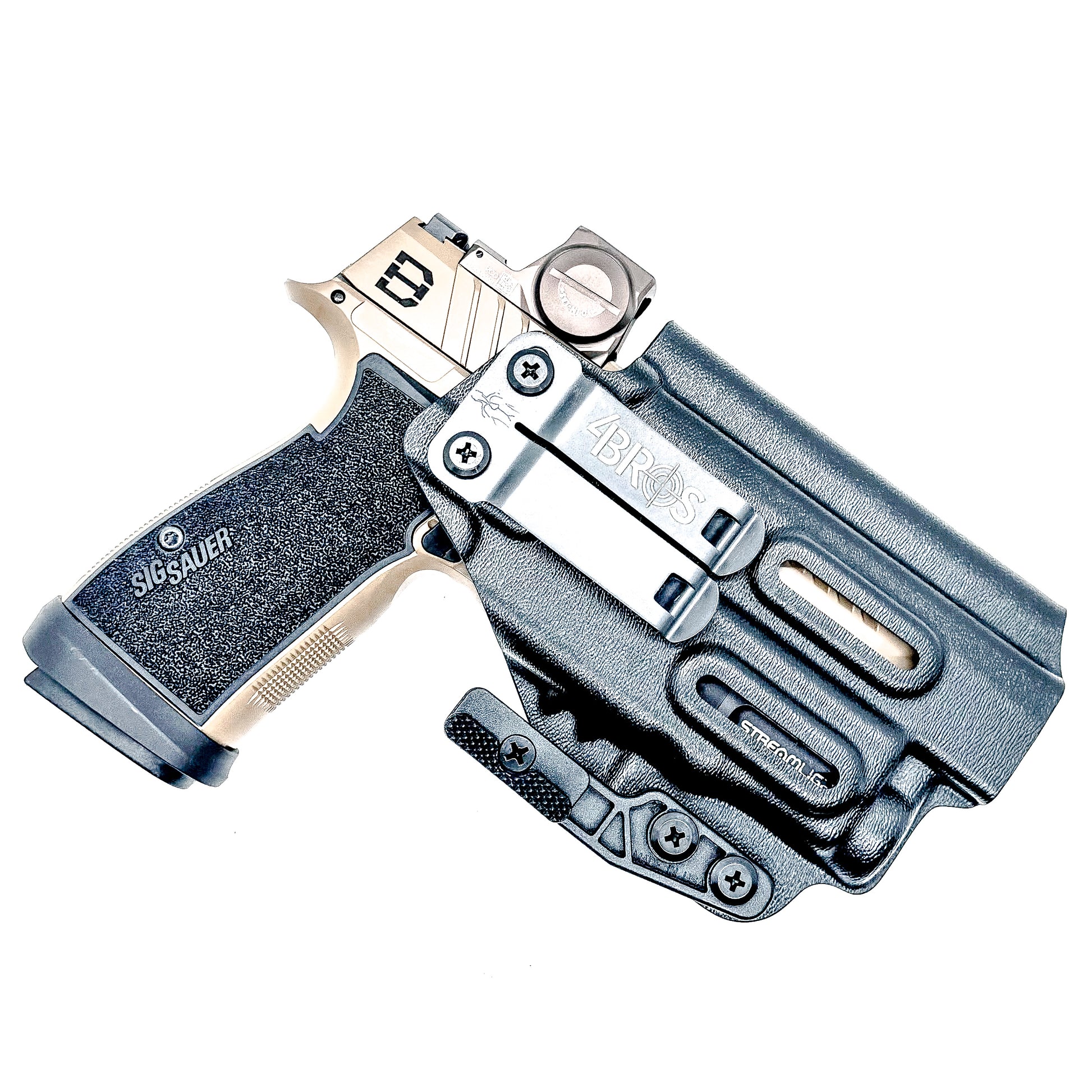 IWB holster for Sig Sauer P365-DH3 AXG with TLR-7 Sub. Inside Waistband concealed carry holster with adjustable retention and reduced printing.