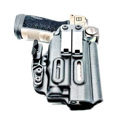 IWB holster for Sig Sauer P365-DH3 AXG with TLR-7 Sub. Inside Waistband concealed carry holster with adjustable retention and reduced printing.