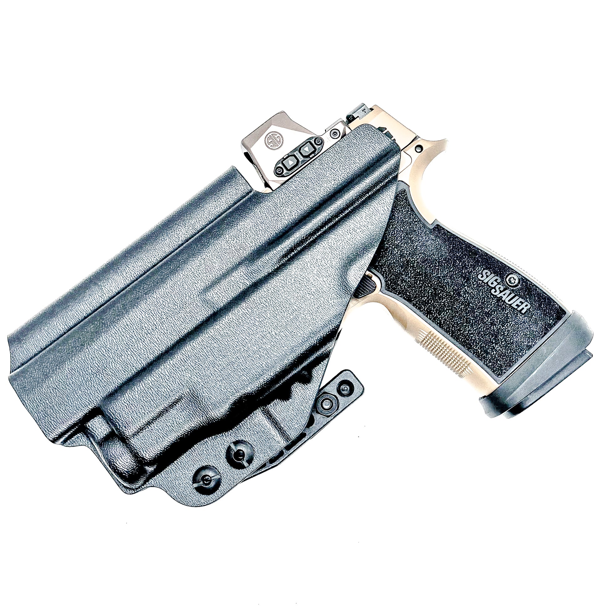 IWB holster for Sig Sauer P365-DH3 AXG with TLR-7 Sub. Inside Waistband concealed carry holster with adjustable retention and reduced printing.