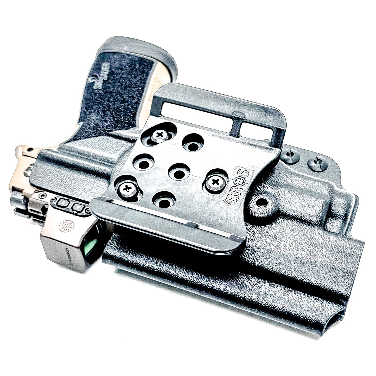 OWB holster for Sig Sauer P365-DH3 AXG with TLR-7 Sub. Outside Waistband holster for range, training, and open carry with adjustable retention.