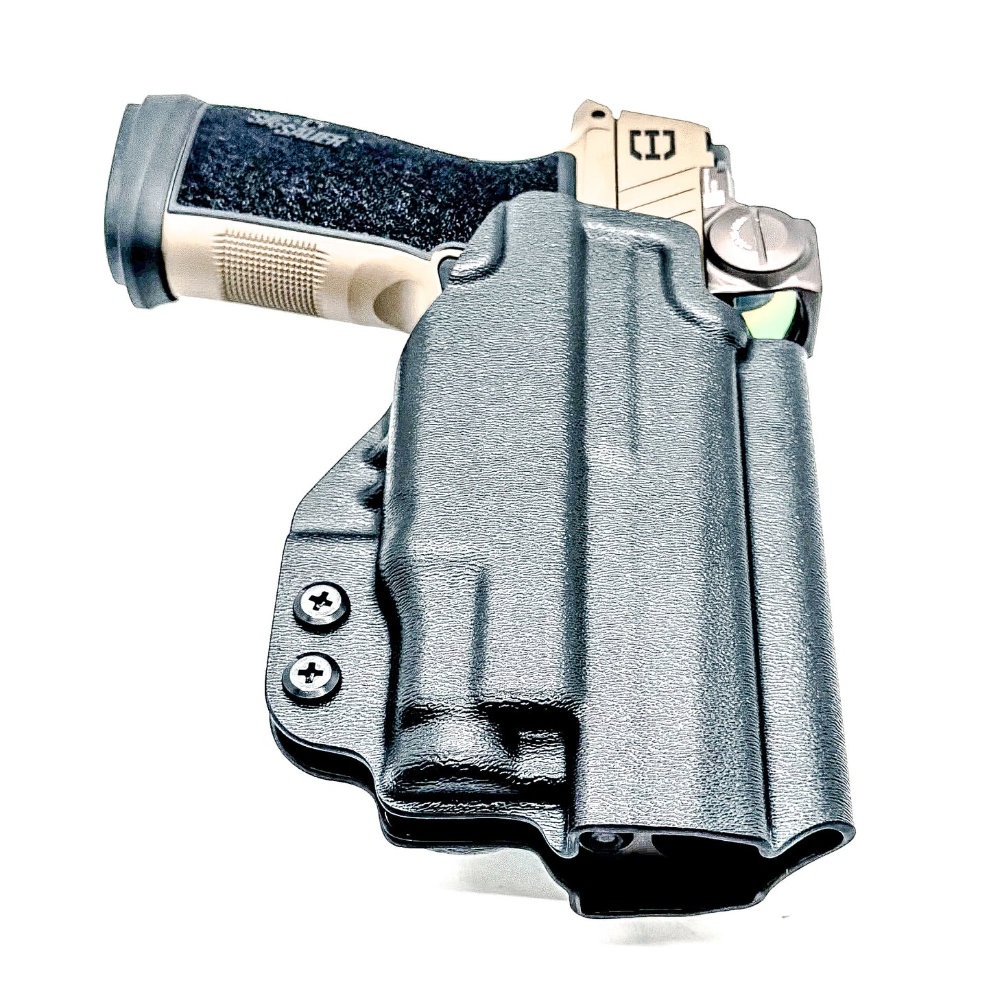 OWB holster for Sig Sauer P365-DH3 AXG with TLR-7 Sub. Outside Waistband holster for range, training, and open carry with adjustable retention.