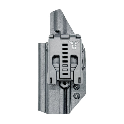 Versatile black OWB holster for Sig Sauer P365-FUSE. Ambidextrous design, optic-ready, and adjustable cant from  Four Brothers Holsters