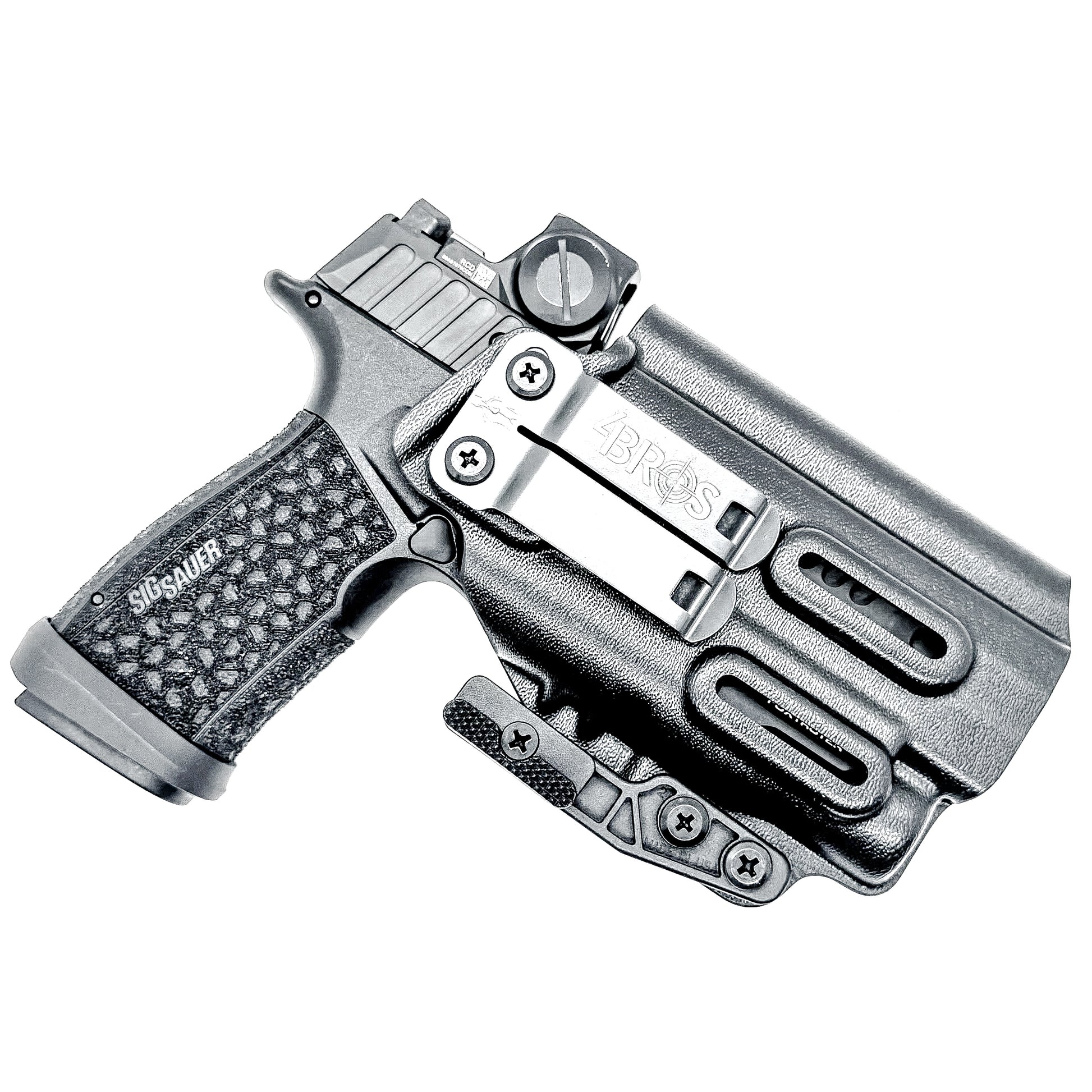 IWB holster for Sig Sauer P365-FUSE & FOXTROT2R. Inside Waistband concealed carry holster with adjustable retention and reduced printing.