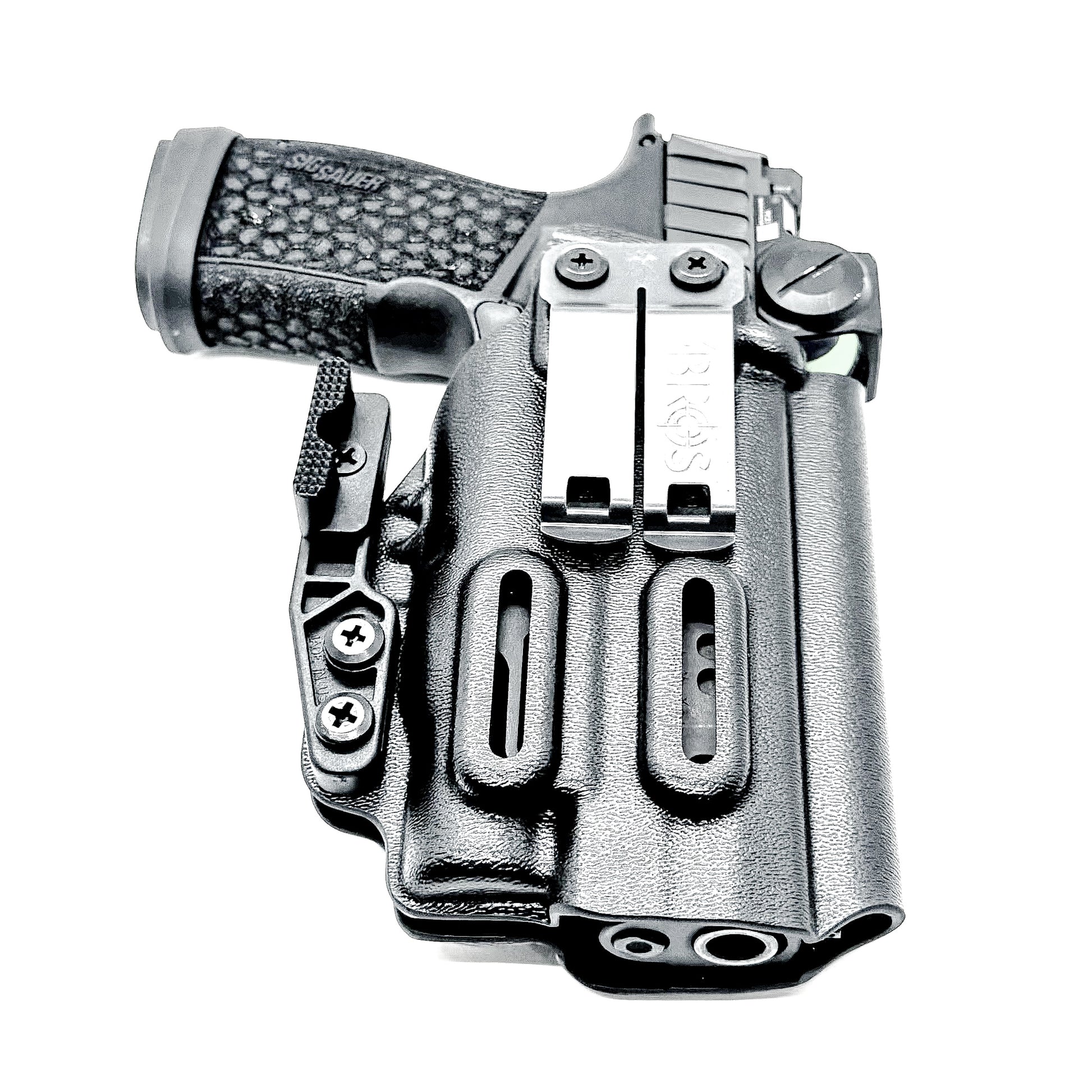 IWB holster for Sig Sauer P365-FUSE & FOXTROT2R. Inside Waistband concealed carry holster with adjustable retention and reduced printing.