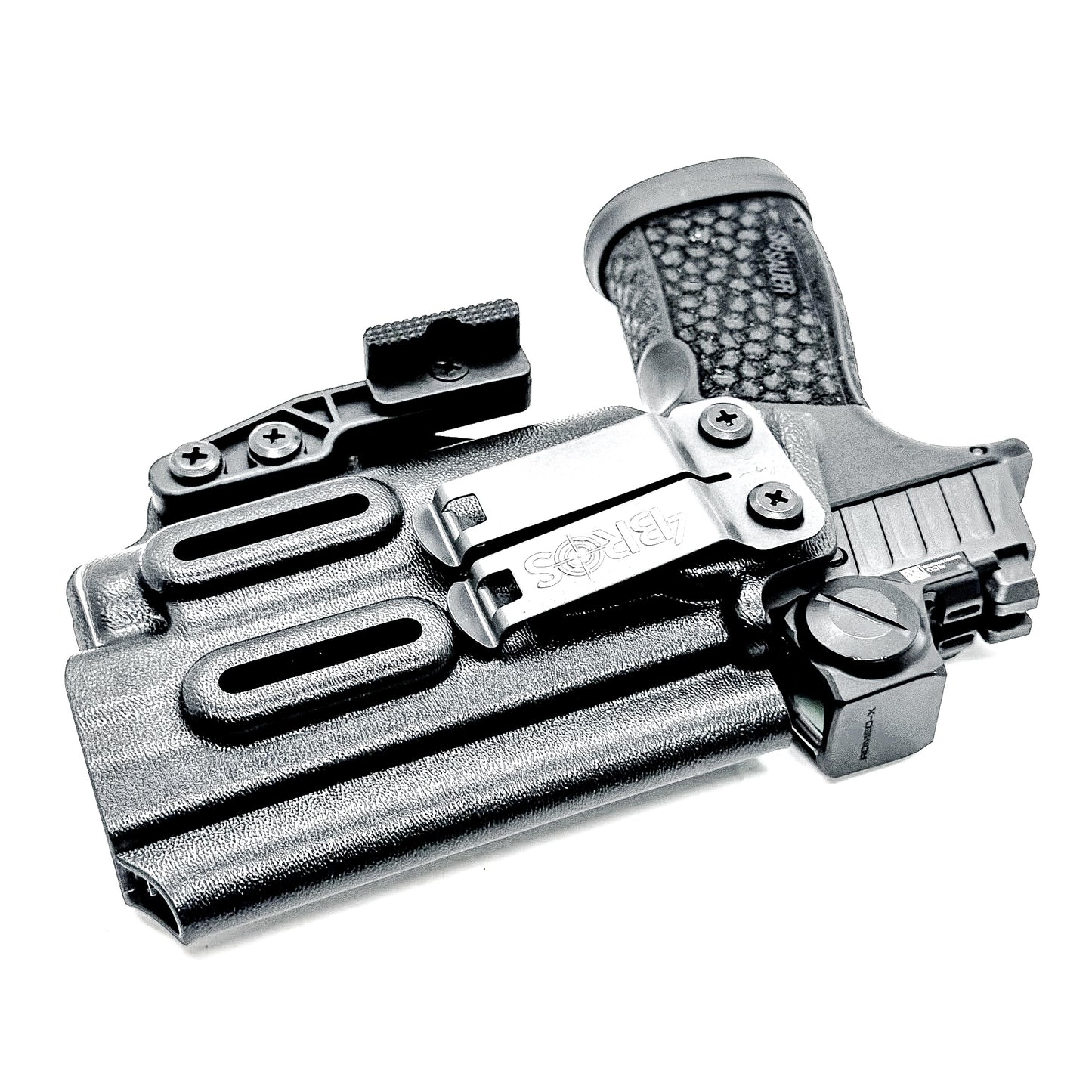 IWB holster for Sig Sauer P365-FUSE & FOXTROT2R. Inside Waistband concealed carry holster with adjustable retention and reduced printing.