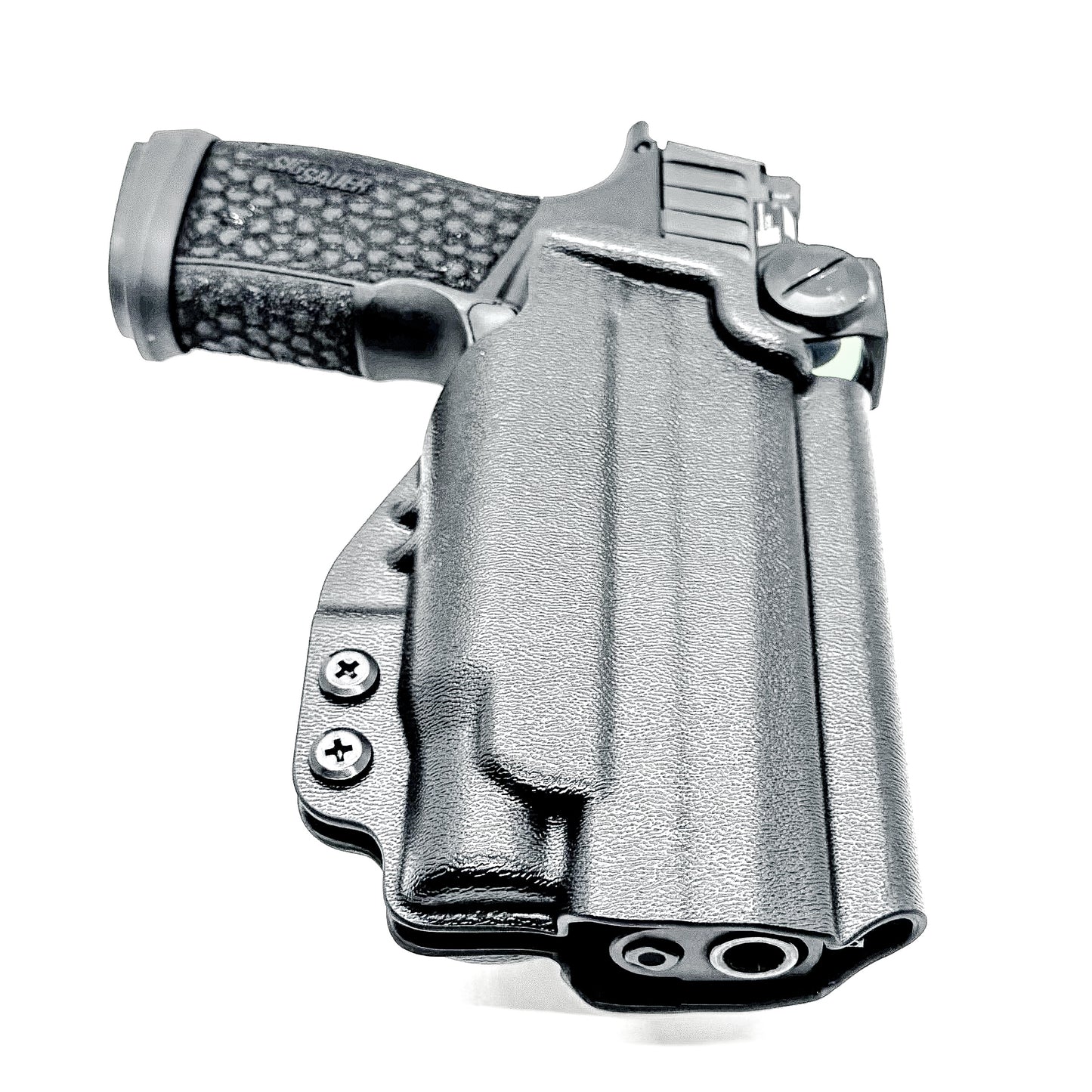 OWB holster for Sig Sauer P365-FUSE & FOXTROT2R. Outside Waistband holster for range, training, and open carry with adjustable retention.