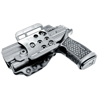 OWB holster for Sig Sauer P365-FUSE & FOXTROT2R. Outside Waistband holster for range, training, and open carry with adjustable retention.