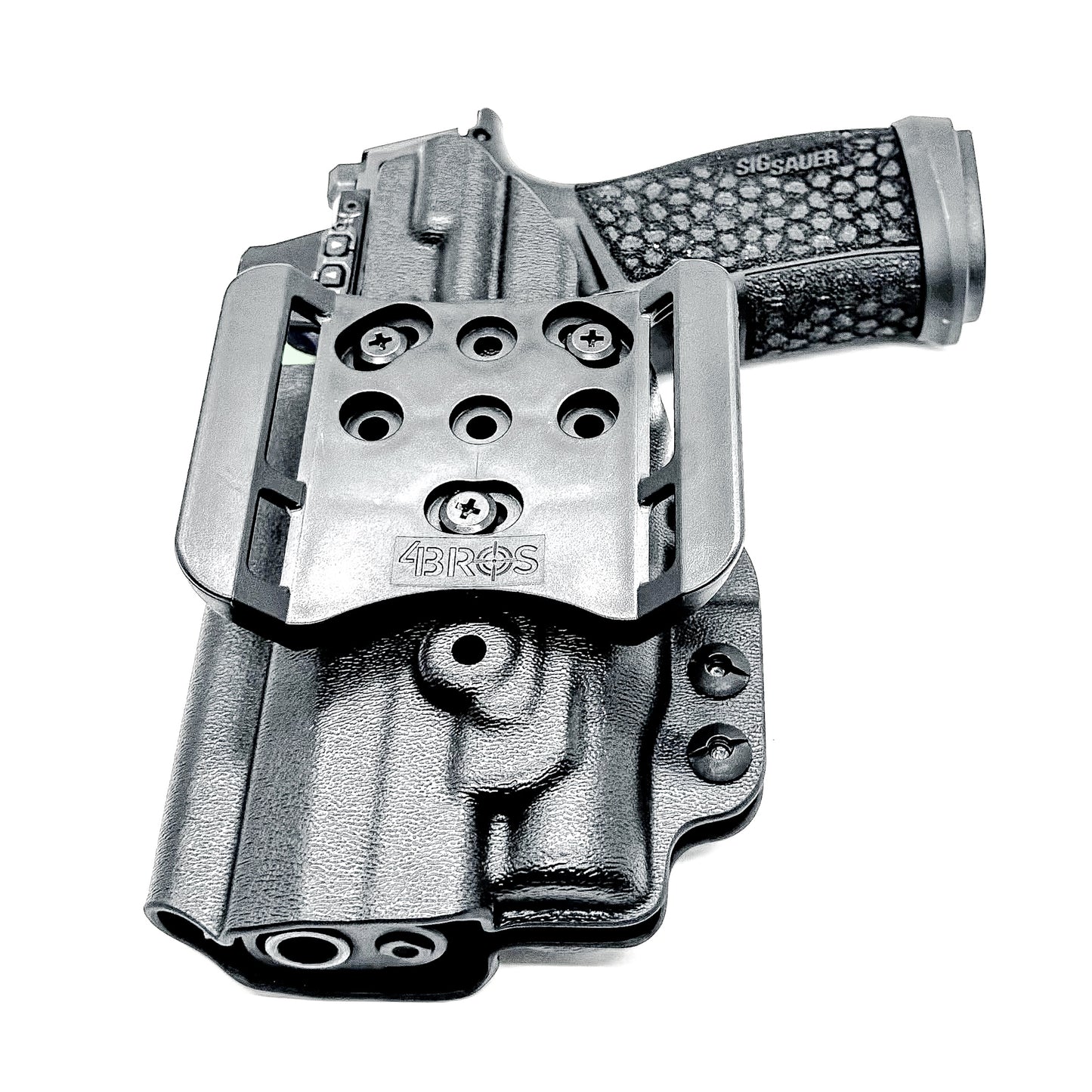 OWB holster for Sig Sauer P365-FUSE & FOXTROT2R. Outside Waistband holster for range, training, and open carry with adjustable retention.