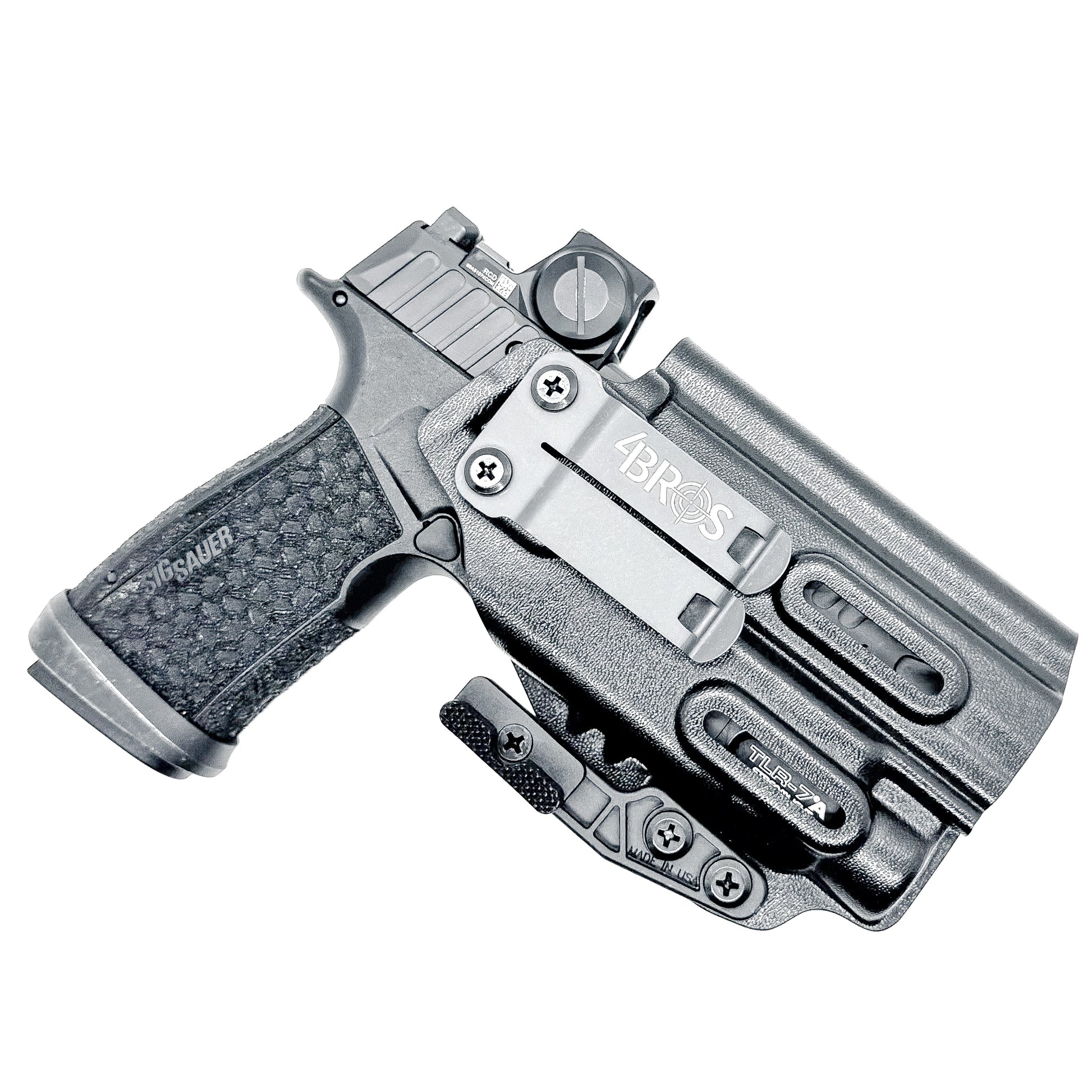 IWB Kydex Inside Waistband Holster for the Sig Sauer P365-FUSE with Streamlight TLR-7X, TLR-7 X USB, & TLR-7 A from Four Brothers 4BROS Holsters.