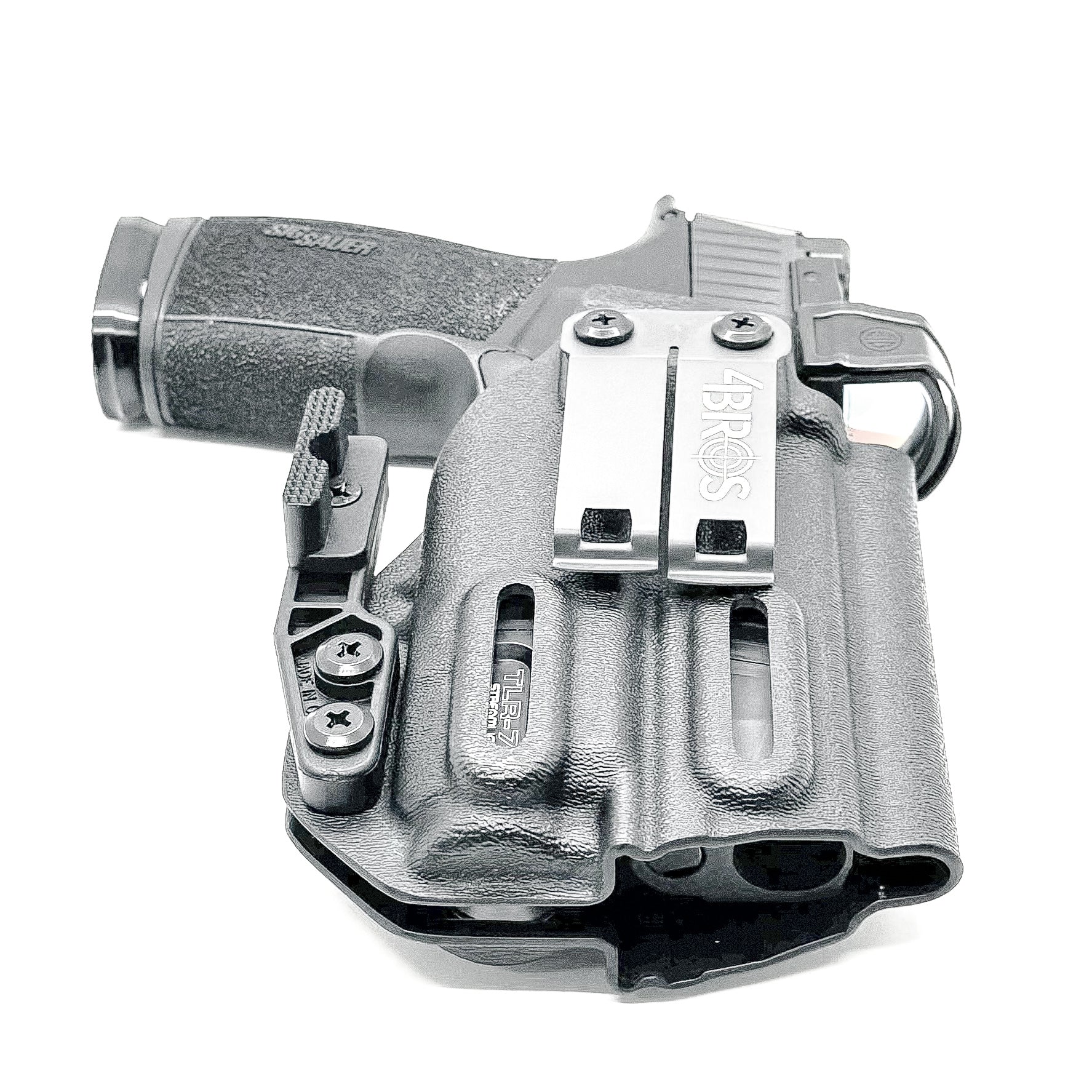 IWB Kydex Inside Waistband Holster for the Sig Sauer P365-XMACRO COMP with Streamlight TLR-7 X & TLR-7 A, shop Four Brothers 4BROS holsters