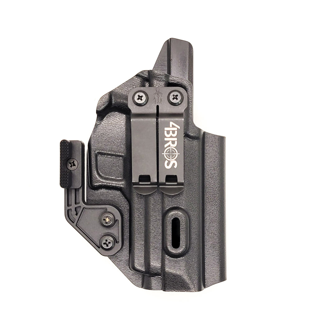 For the best Inside Waistband AIWB IWB Kydex holster designed to fit the Sig Sauer P320-XTEN COMP 10MM, shop Four Brothers Holsters. Full sweat guard, cleared for red dot sights & optics, adjustable retention, smooth surfaces, and designed to reduce printing Made in the USA P320 XTEN P 320 X TEN COMP X10 X 10