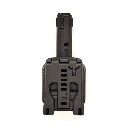For the best Kydex Outside Waistband & Molle Compatible Sig Sauer Foxtrot-EDC Full Size, Compact & Compact Rose Flashlight Carrier, shop Four Brothers Holsters.