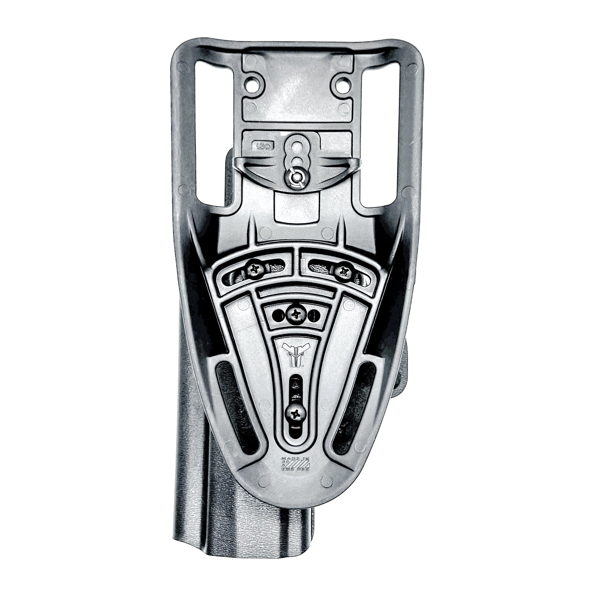 Black Outside Waistband OWB Sig P320 Compact, Carry, M17, M18, and X5 pistols Duty & Competition Style Kydex Holster with Duty Drop Attachment.