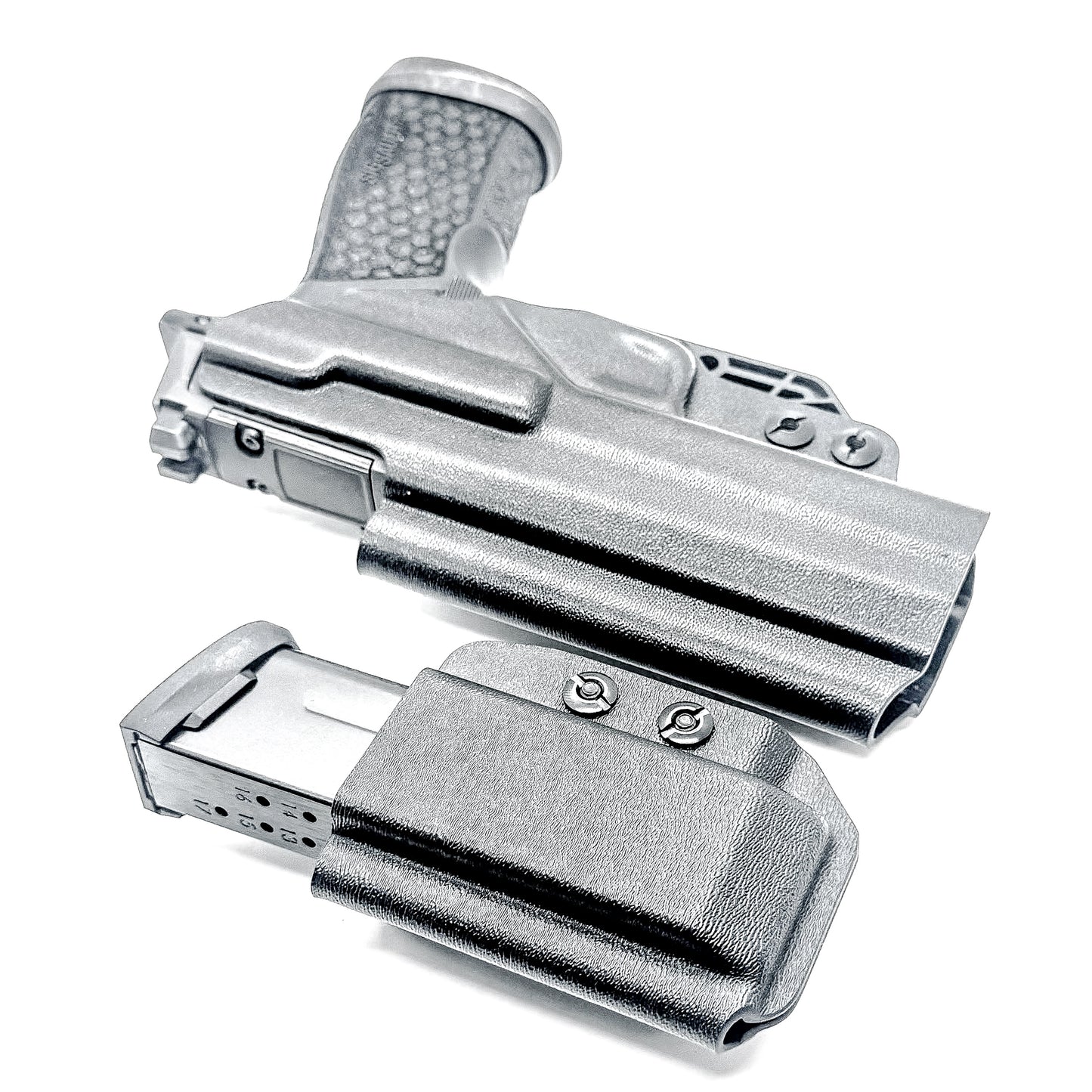 Sig P365-FUSE IWB right-hand holster and matching magazine carrier in black.