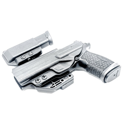 Sig P365-FUSE IWB right-hand holster and matching magazine carrier in black.