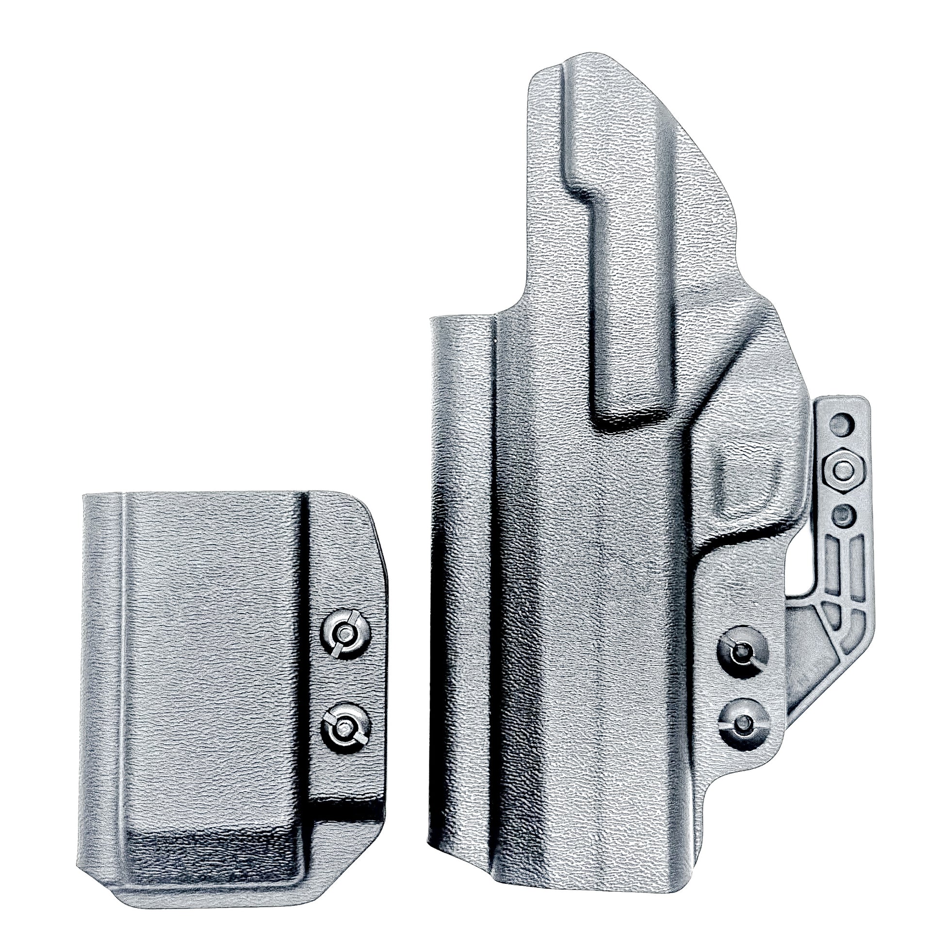 Sig P365-FUSE IWB right-hand holster and matching magazine carrier in black.