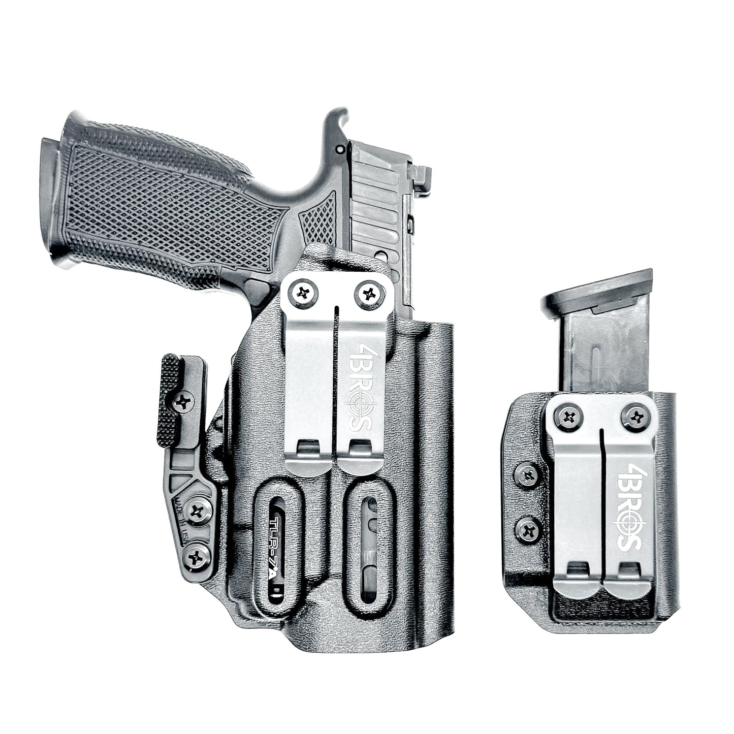 Inside Waistband IWB Holster & Magazine Carrier Combo for the Sig Sauer P365-FUSE & Icarus Precision A.C.E. Module & TLR-7 X or TLR-7 A from Four Brothers Holsters