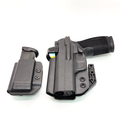 Four Brothers Sig Sauer P365-XMACRO, P365-XMACRO COMP, P365-XMACRO TACOPS, or P365-XMACRO COMP ROMEOZERO ELITE & Magazine Pouch IWB AIWB Inside Waistband Combo.