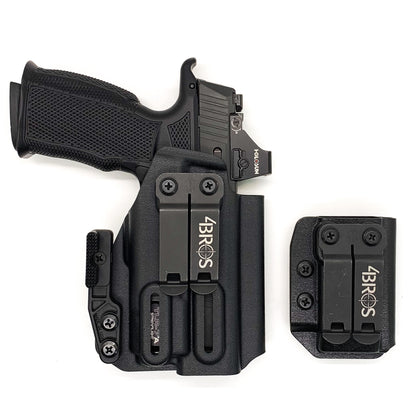 Four Brothers Sig Sauer P365-XMACRO & Icarus Precision A.C.E. 365 X MACRO Grip Module & Streamlight TLR-7 X & magazine pouch IWB Inside Waistband Holster Combo