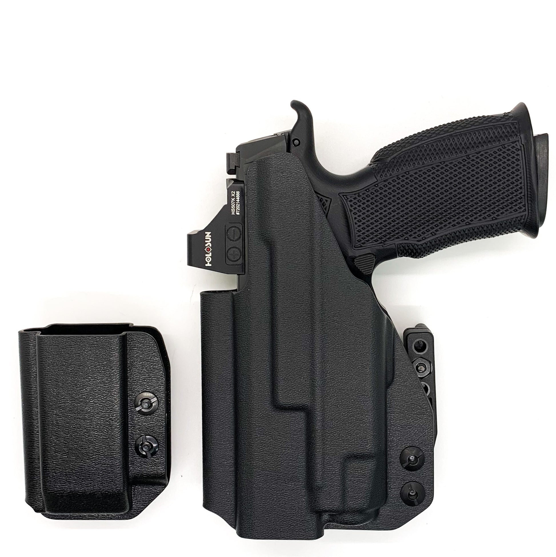 Four Brothers Sig Sauer P365-XMACRO & Icarus Precision A.C.E. 365 X MACRO Grip Module & Streamlight TLR-7 X & magazine pouch IWB Inside Waistband Holster Combo