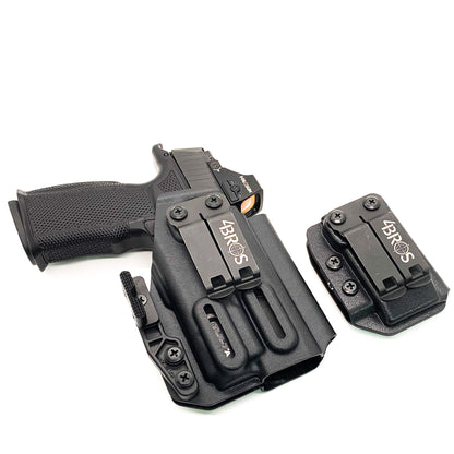Four Brothers Sig Sauer P365-XMACRO & Icarus Precision A.C.E. 365 X MACRO Grip Module & Streamlight TLR-7 X & magazine pouch IWB Inside Waistband Holster Combo