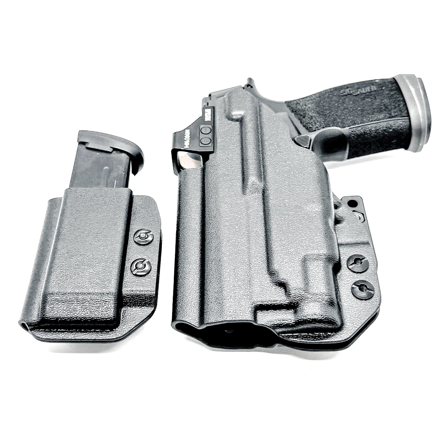 Four Brothers Sig Sauer P365-XMACRO, P365-XMACRO COMP, and P365-XMACRO TACOPS & Streamlight TLR-7 Sub & Magazine Pouch IWB AIWB Inside Waistband Holster Combo