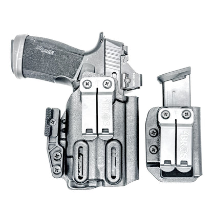 Four Brothers Holsters Inside Waistband IWB & AIWB Holster & Magazine Carrier combo for the Sig Sauer P365-XMACRO, TACOPS COMP & Streamlight TLR-7 X or TLR-7 A 