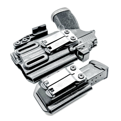 Four Brothers Holsters Inside Waistband IWB & AIWB Holster & Magazine Carrier combo for the Sig Sauer P365-XMACRO, TACOPS COMP & Streamlight TLR-7 X or TLR-7 A 