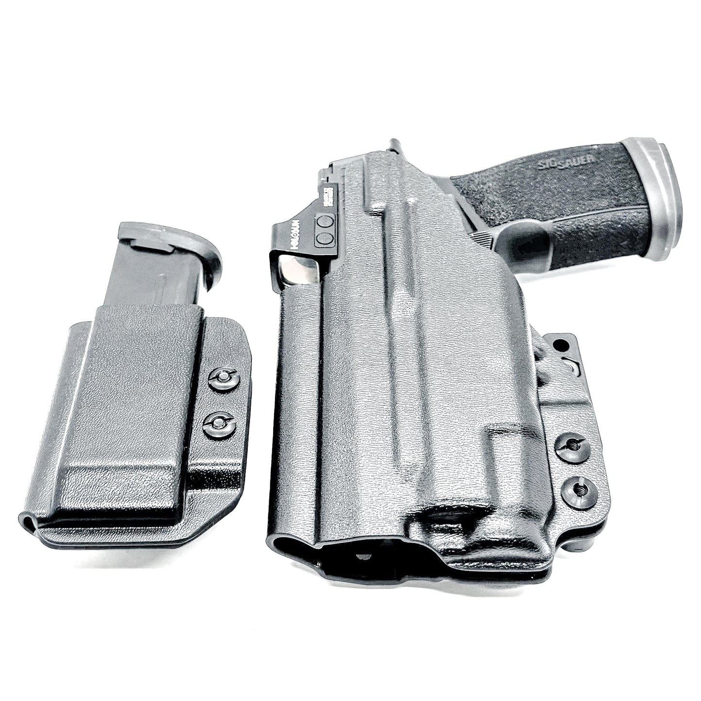 Four Brothers Holsters Inside Waistband IWB & AIWB Holster & Magazine Carrier combo for the Sig Sauer P365-XMACRO, TACOPS COMP & Streamlight TLR-7 X or TLR-7 A 