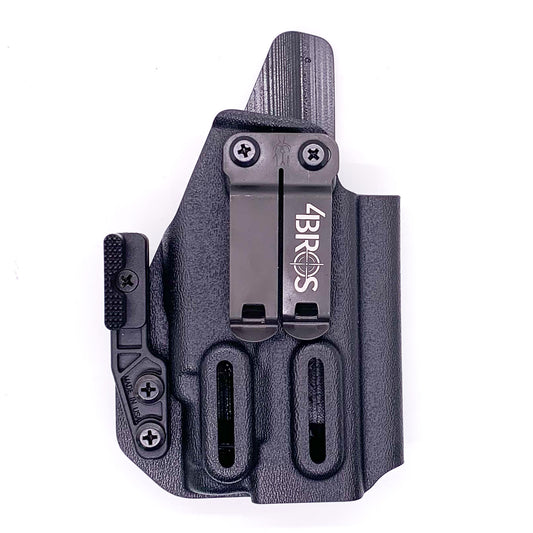 For the best IWB, AIWB, Appendix Inside Waistband Holster designed to fit the Sig Sauer P365, P365X and P365XL & Icarus Precision A.C.E 365 XL Hybrid Grip Module handgun with the Streamlight TLR-7 Sub light shop Four Brothers Holsters. Full sweat guard, Open muzzle for threaded barrels, cut for red dot sights.