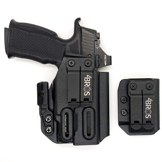 For the best IWB, AIWB, Appendix Inside Waistband Holster and Magazine Carrier combination package of 2023 designed to fit the Sig Sauer P365XL & Icarus Precision A.C.E 365 XL Hybrid Grip Module handgun with the Streamlight TLR-7 Sub light shop Four Brothers Holsters. Open muzzle. In stock, ships next business day.

