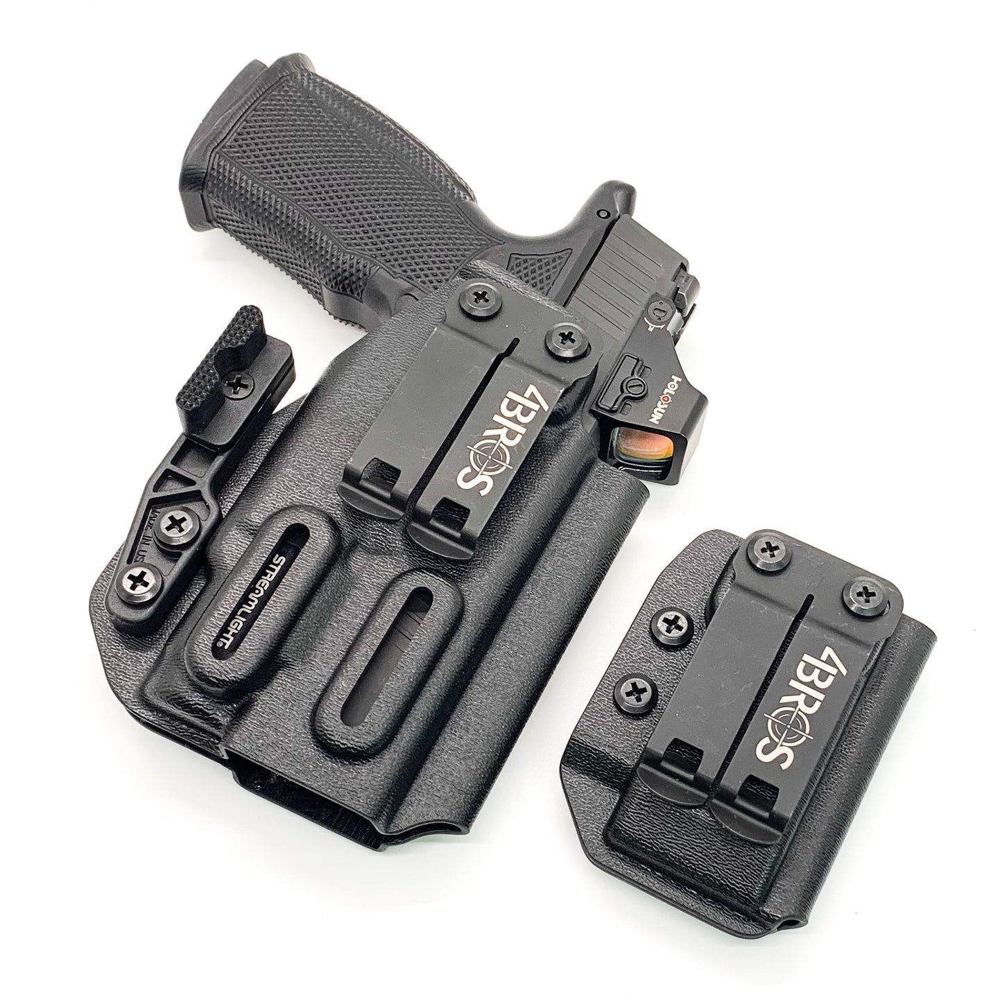 Four Brothers Sig Sauer P365XL & Icarus Precision A.C.E 365 XL Hybrid Grip Module  & Streamlight TLR-7 Sub & magazine pouch IWB Inside Waistband Holster Combo
