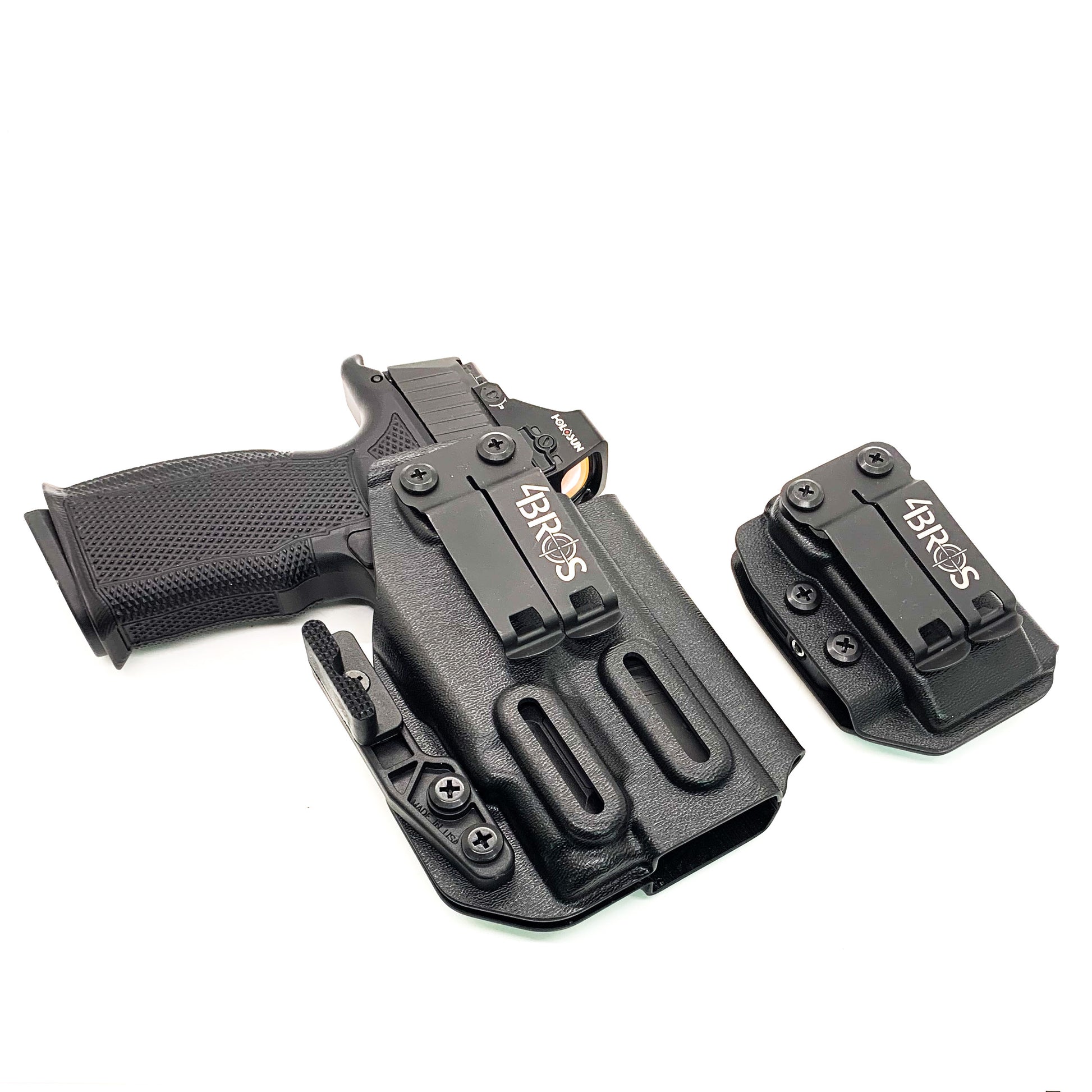 Four Brothers Sig Sauer P365XL & Icarus Precision A.C.E 365 XL Hybrid Grip Module  & Streamlight TLR-7 Sub & magazine pouch IWB Inside Waistband Holster Combo
