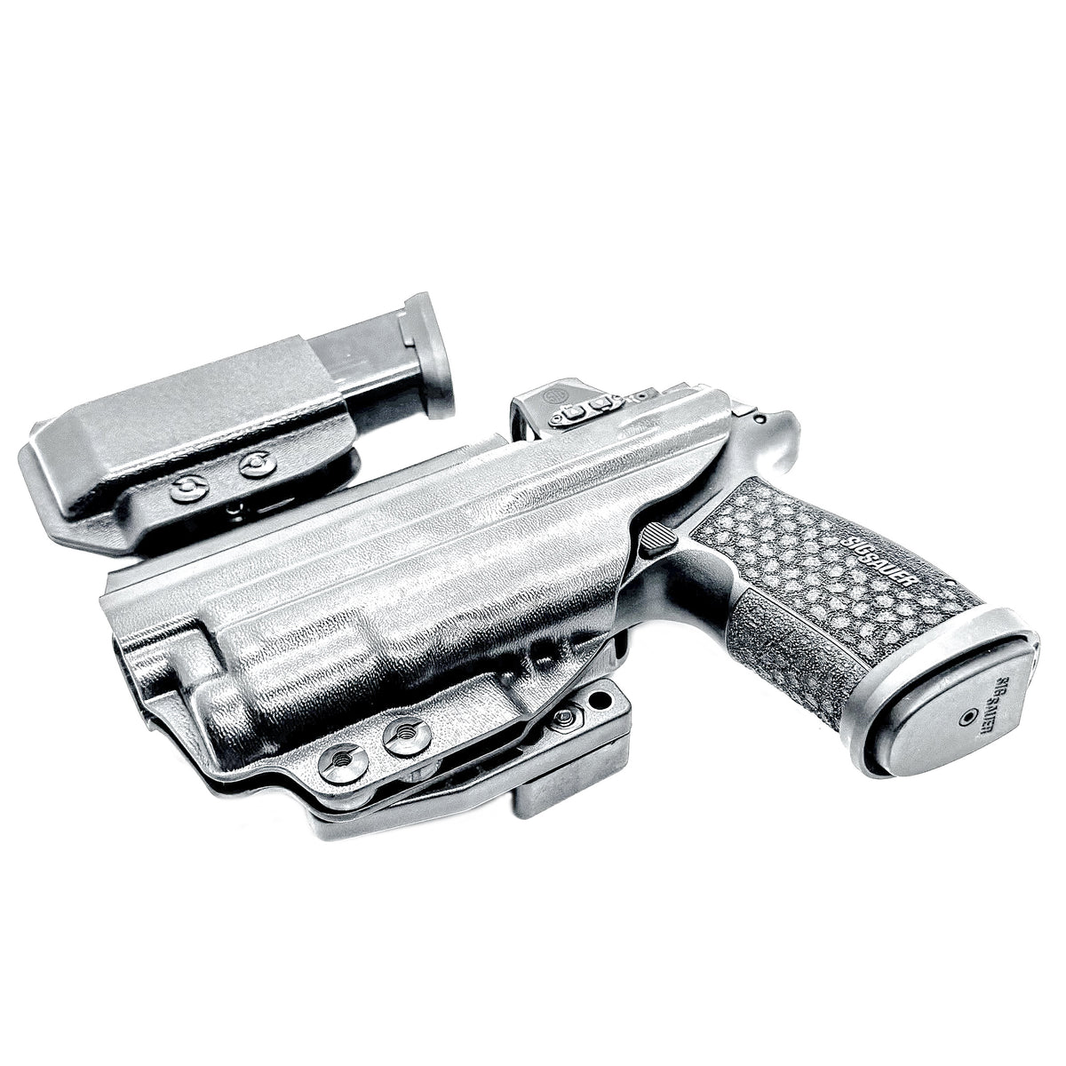 Precision-molded for the Sig Sauer P365-FUSE with SureFire XC3 Sub, this 4BROS IWB Kydex Holster & Magazine Carrier Combo completes your EDC setup.