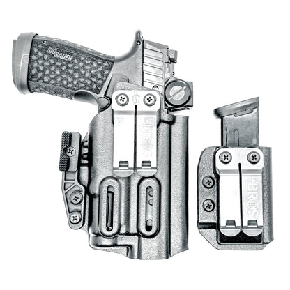 Precision-molded for the Sig Sauer P365-FUSE with SureFire XC3 Sub, this 4BROS IWB Kydex Holster & Magazine Carrier Combo completes your EDC setup.